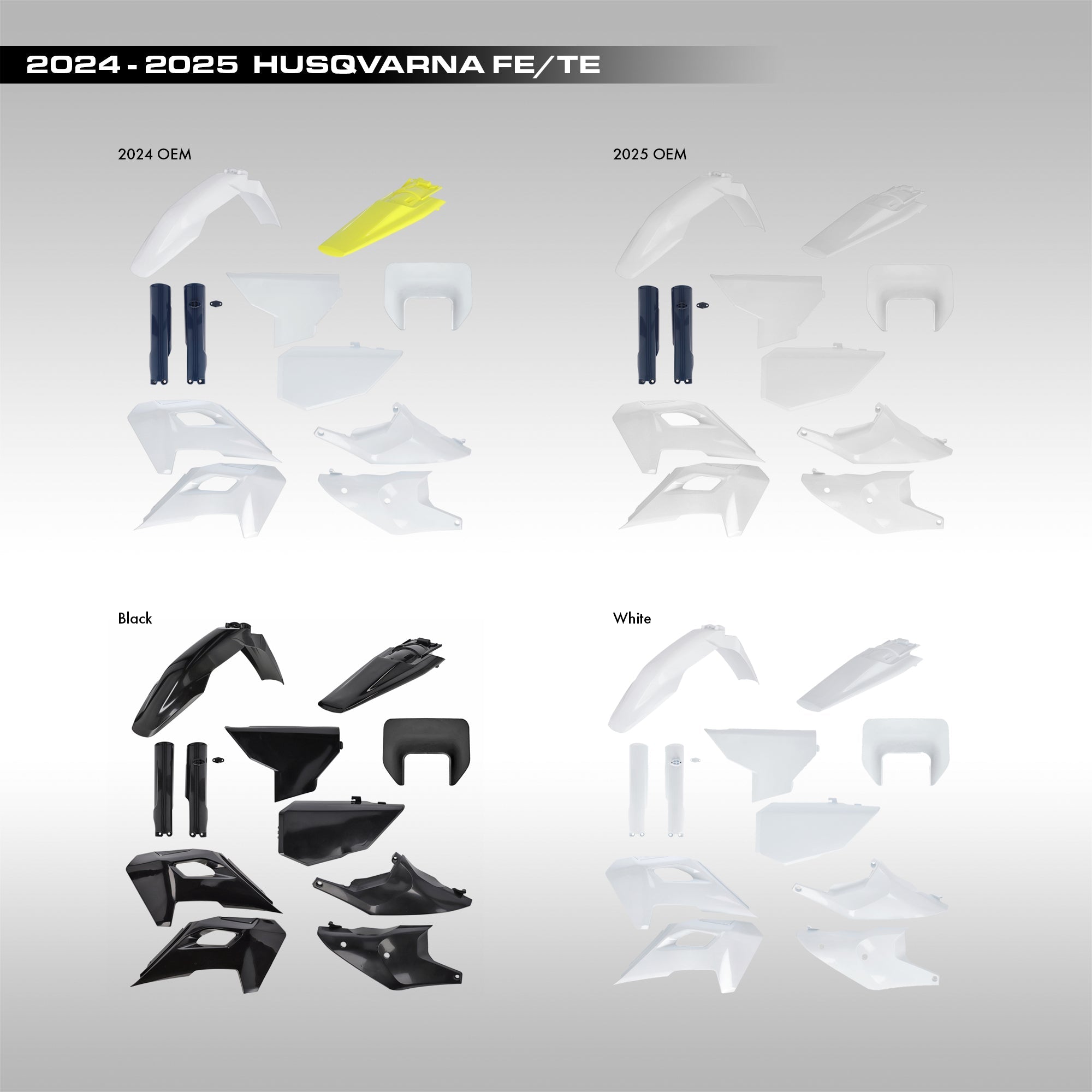 ACERBIS - PLASTIC KIT - 2024–2025 HUSQVARNA FE / TE